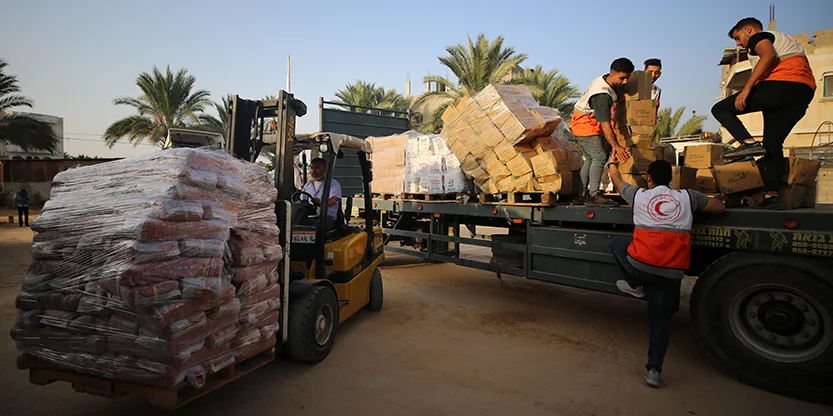 IGH-Avis: Israel muss genuch humanitär Hëllef an d'Gazasträif erloossen | © Majdi Fati /Nur Photo / picture alliance