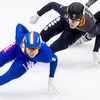 Shorttrack: Eng Disziplin, déi sech un der Déierewelt inspiréiert huet | © EPA/IRIS VAN DEN BROEK