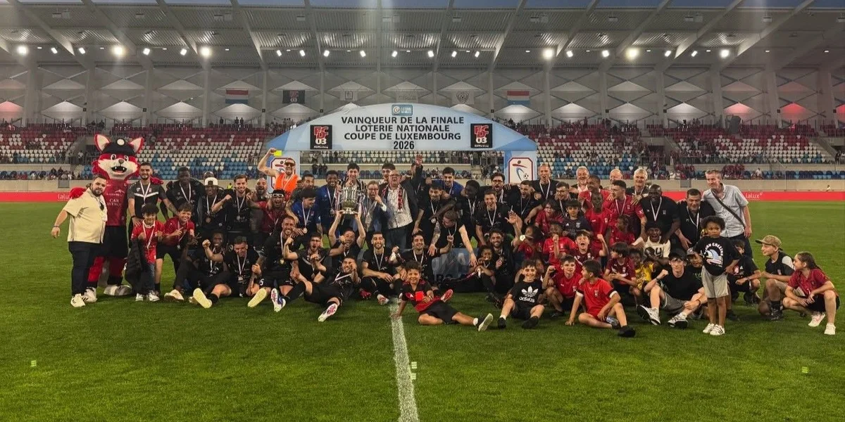 No verpasstem Championstitel: FC Déifferdeng 03 gewënnt d'Coupe géint Rousport | © FC Déifferdeng 03