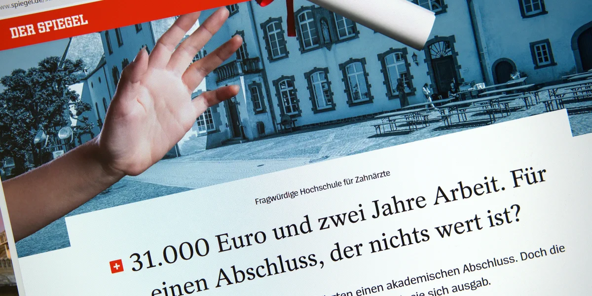 Firma DTMD mat Sëtz zu Wolz soll ouni legal Basis Masterdiplomer ausgestallt hunn | © Radio 100,7
