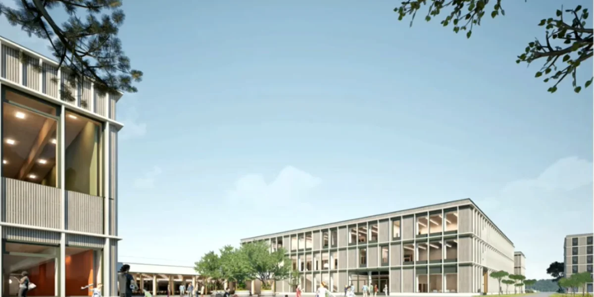 Campus vum neie Sportlycée zu Mamer soll Schoul, Sport a Wunne vereenen | © Screenshot: chd.lu